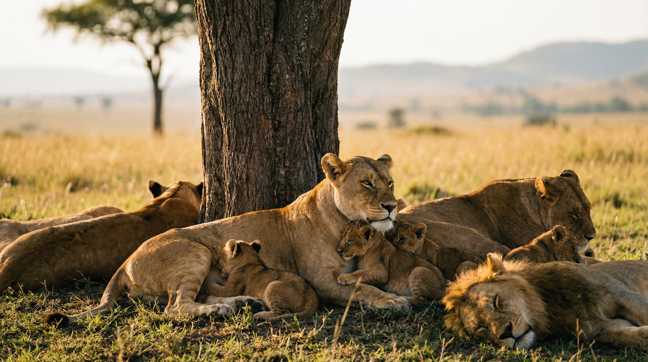 反差视频：非洲狮群日常生活纪录片
