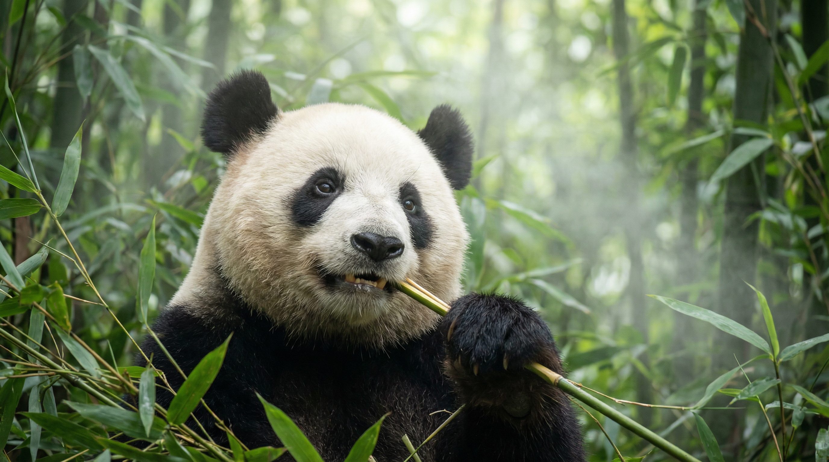 反差视频：大熊猫吃竹子视频教程